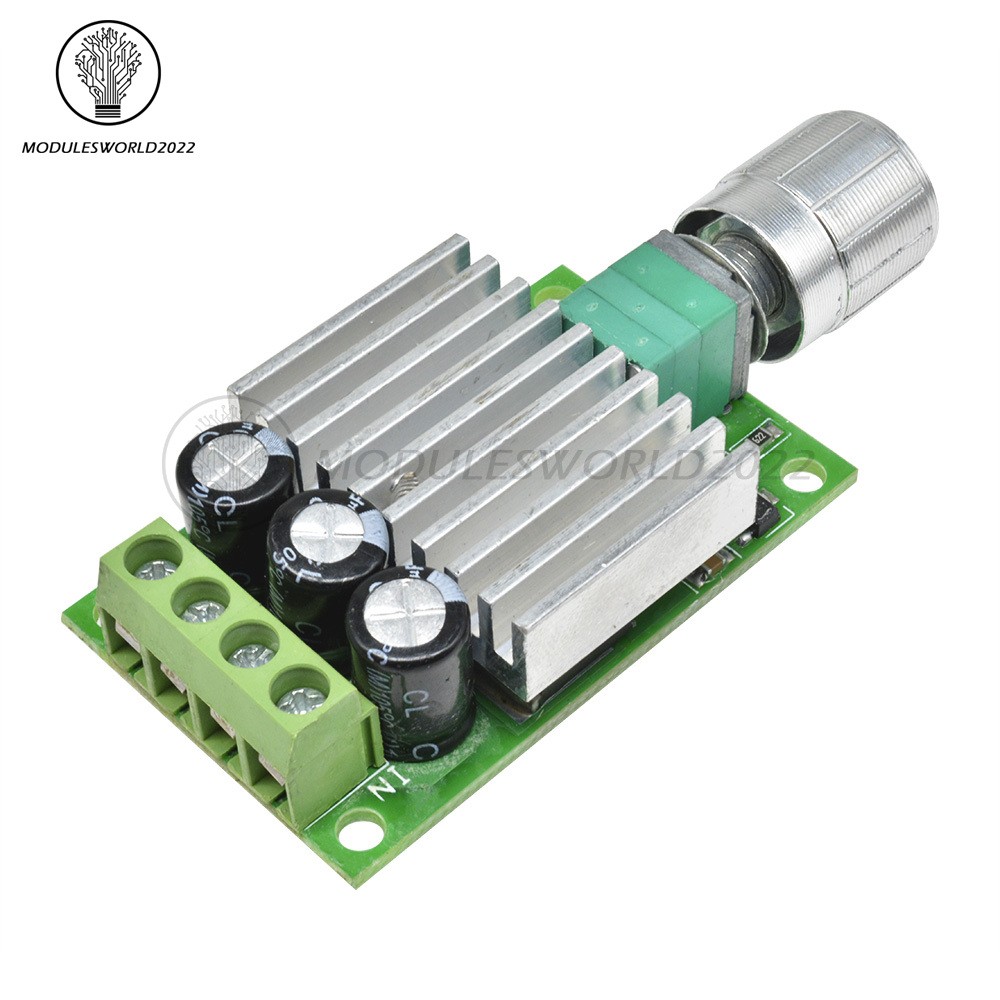 DC 6V 12V 24V 30V 10A DC Motor Speed Controller PWM Controller Board DC12V-30V