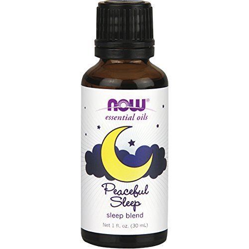 NOW FOODS Peaceful Sleep Essential Oil Blend 1 fl oz for Diffusers & Burners