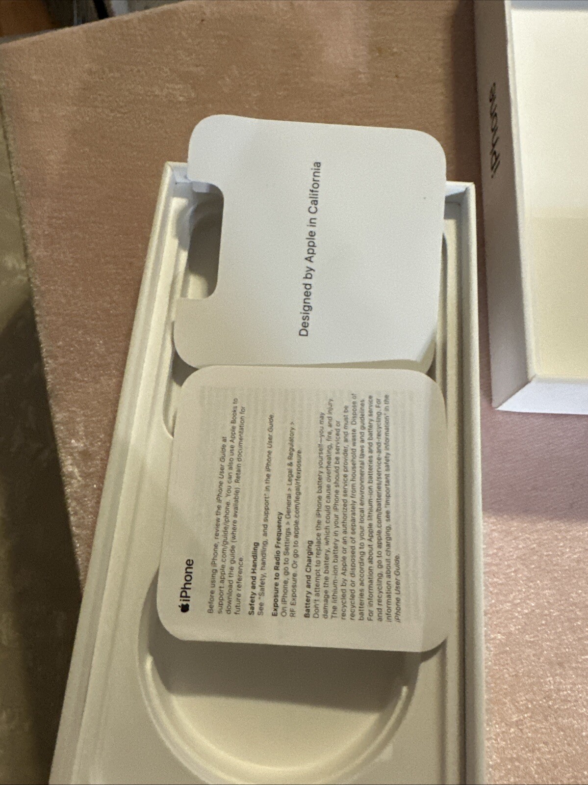 Apple iPhone 13 Midnight BOX Only with Instructions