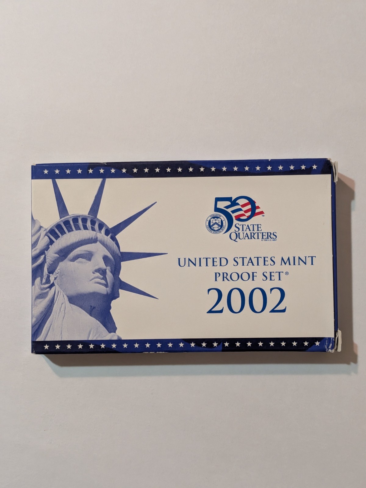 2002-S Complete 10 Coin U.S. Mint Proof Set with Box and COA