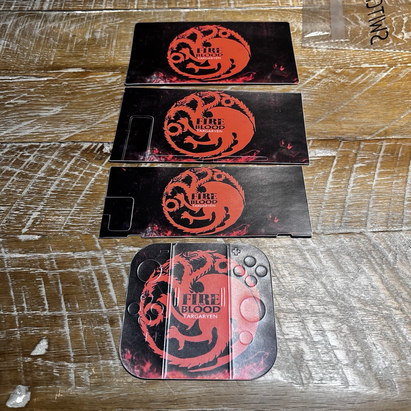 Vanknight Nintendo Switch Skin Vinyl Fire Blood Decal Covers New Game Of Thrones