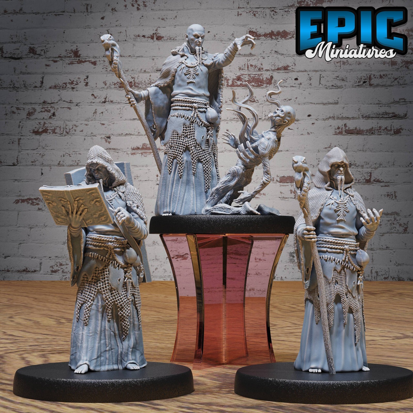 Necromancer | Dungeons and Dragons D&D Tabletop Miniature 28-32mm Scale