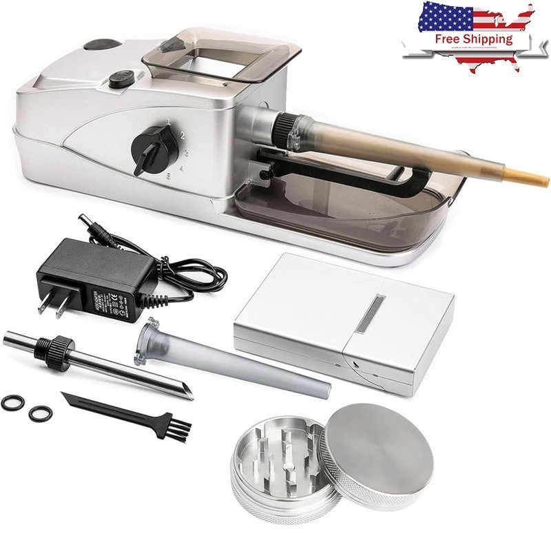 High Quality Cone Rolling Machine W/ Manual Herb Grinder & Pre-Roll Holder New