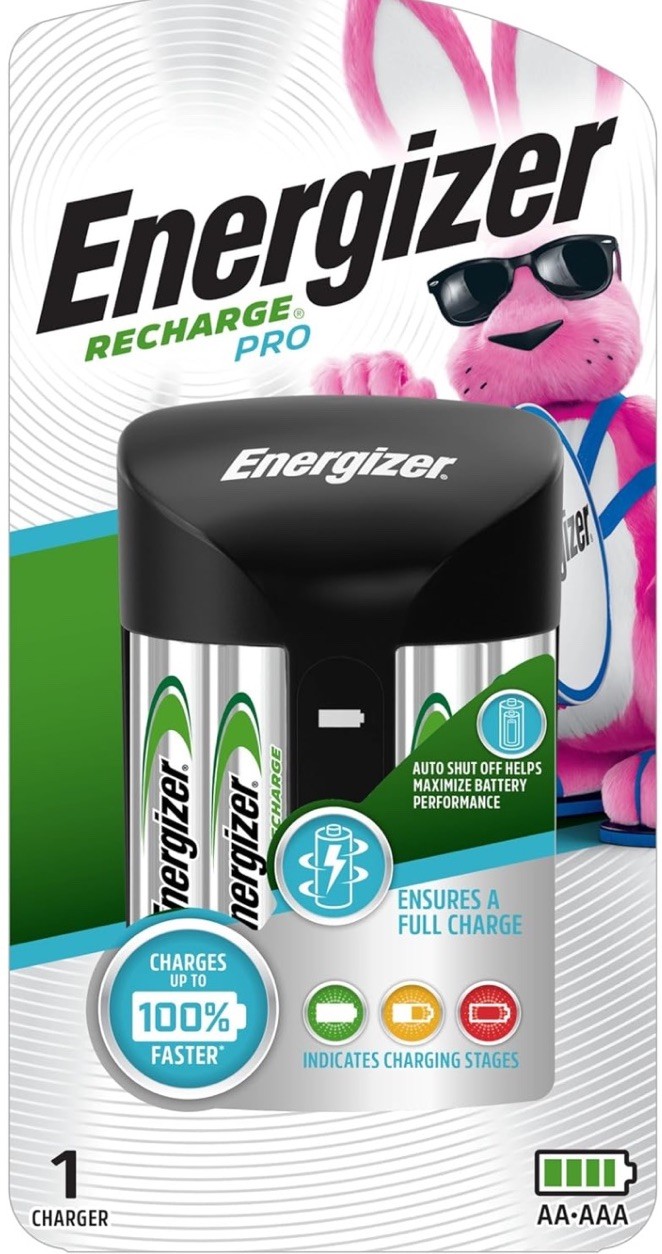 ✅NEW! Energizer Rechargeable AAA and AA Battery Charger, Batteries Included
