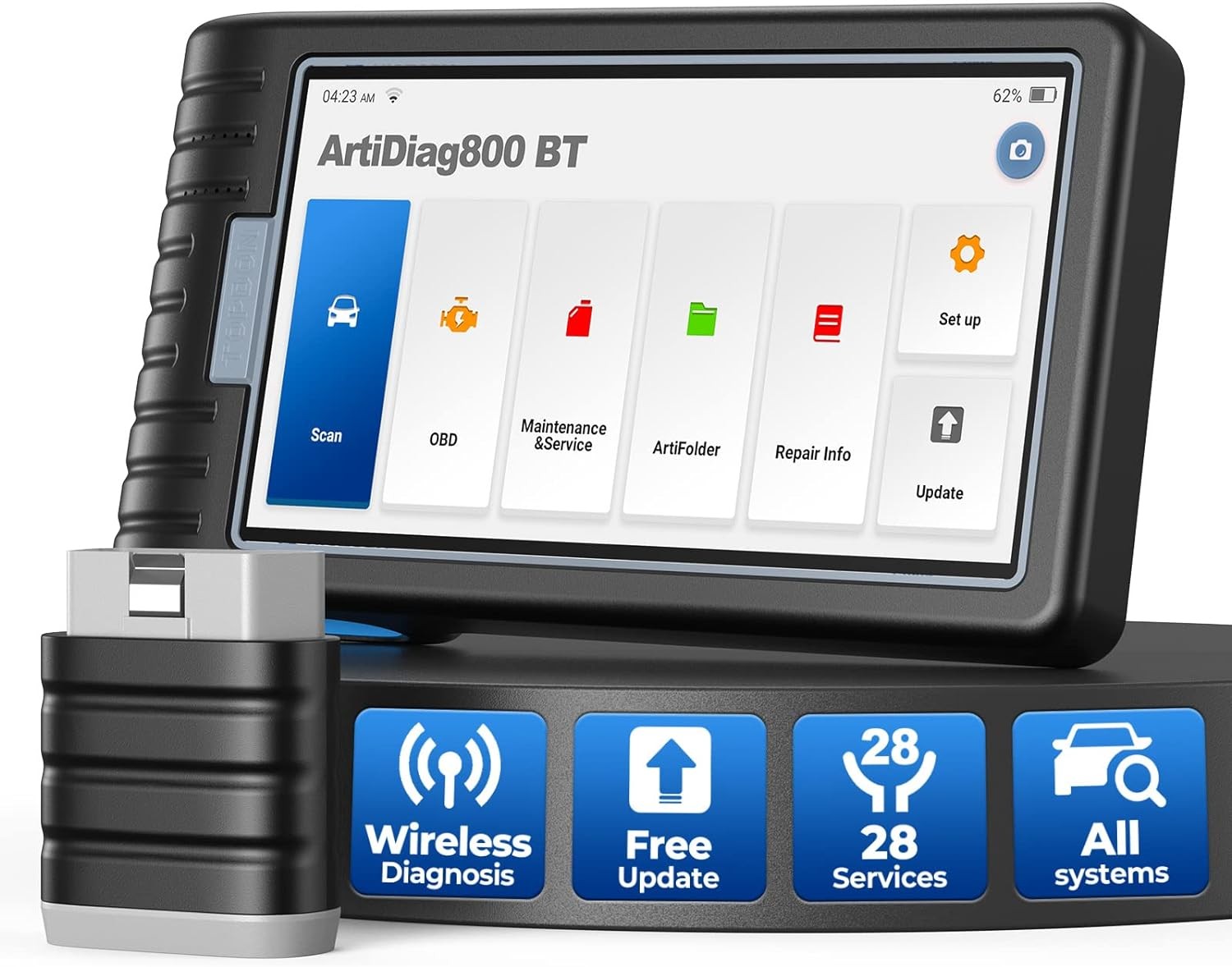 2025 TOPDON ArtiDiag800BT Car Diagnostic Tool Full System Bluetooth OBD2 Scanner