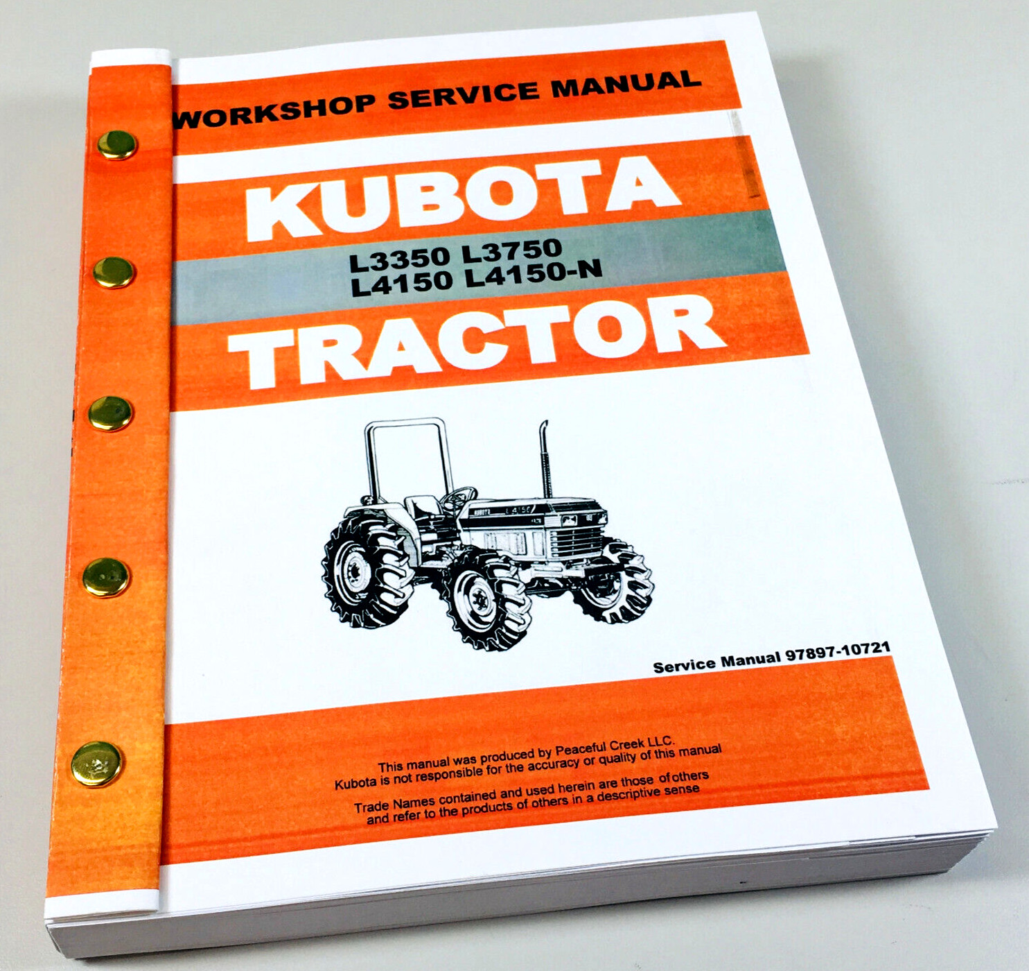 Kubota L3350 L3750 L4150 L4150N Tractor Service Repair Manual Shop Workshop Book