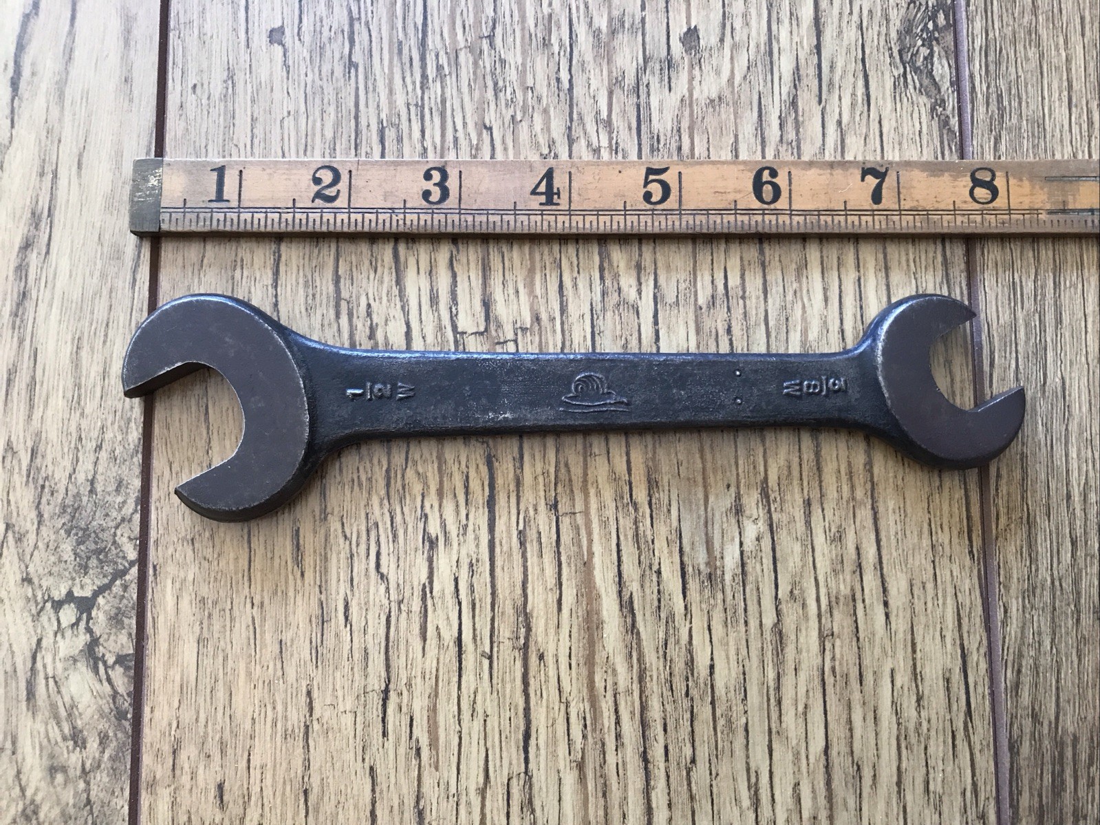 A Vintage Snail Brand 1/2” X 3/8” Whitworth Spanner Classic Car Tool.