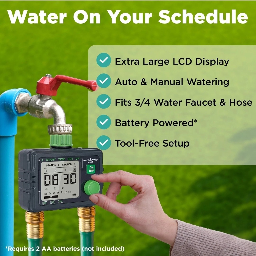 Hose Timer - Programmable Water Timer for Garden Hose Automatic & Manual (B3-B15