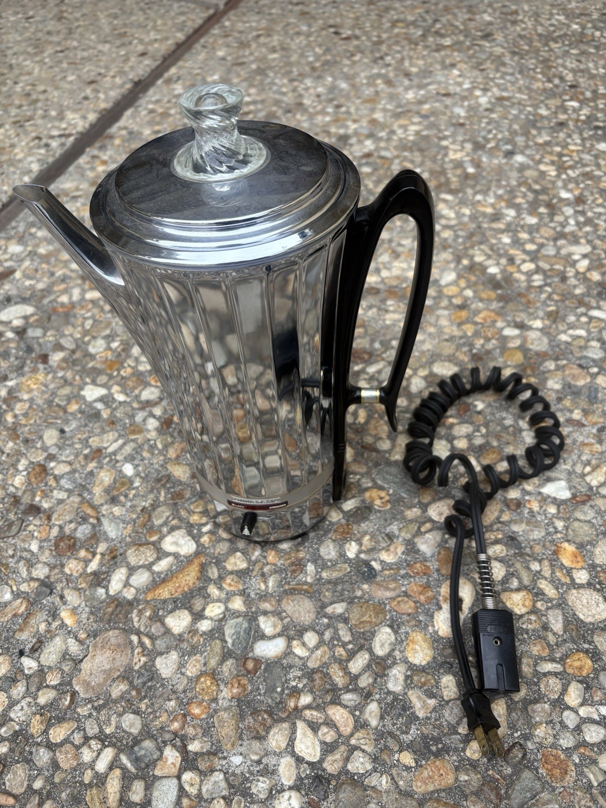 Vintage Universal 4582 Coffeematic Chrome Percolator Coffee Maker TESTED working