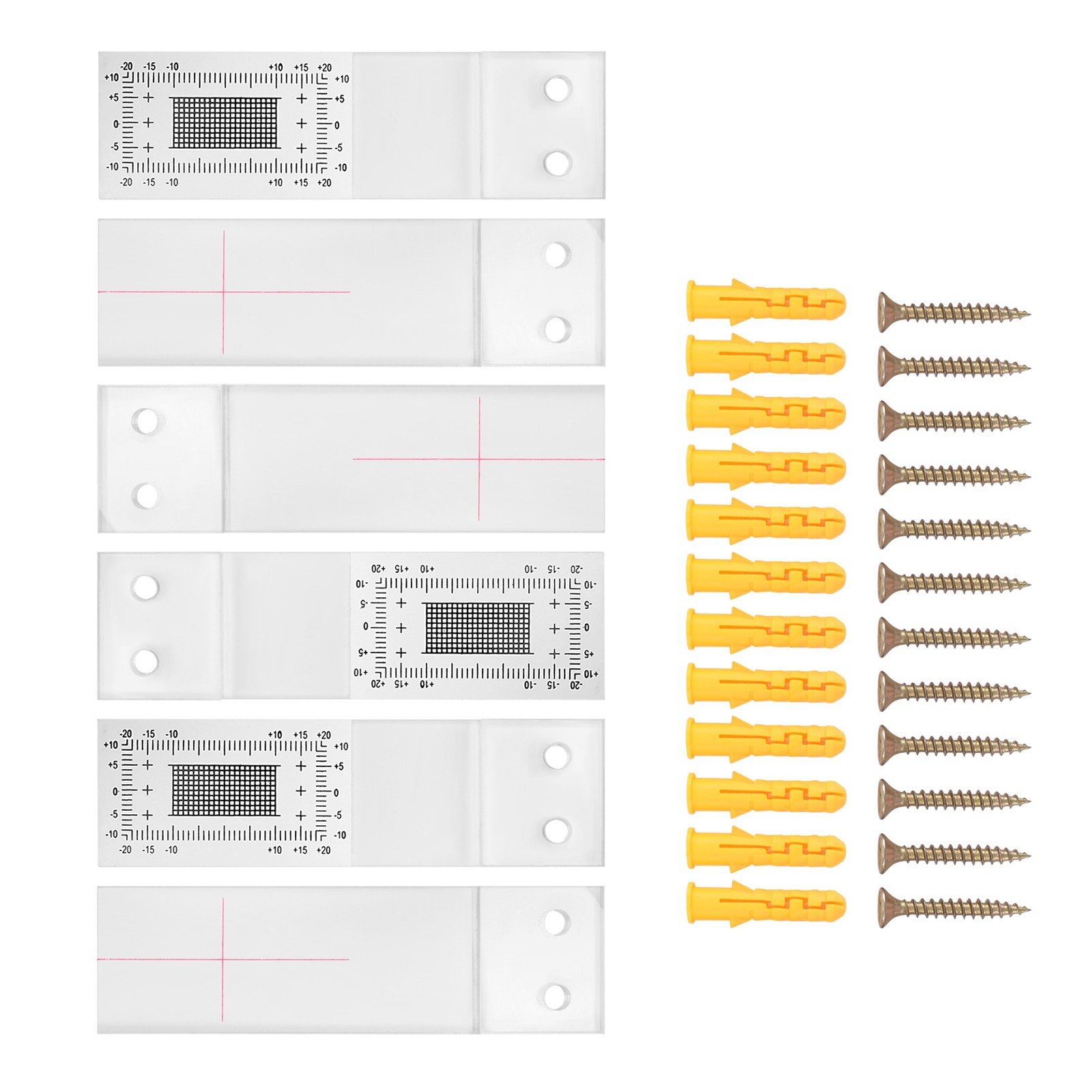 Crack Monitoring Record, 3Pcs Crack Measurement Tool, Crack Width , Clear6457