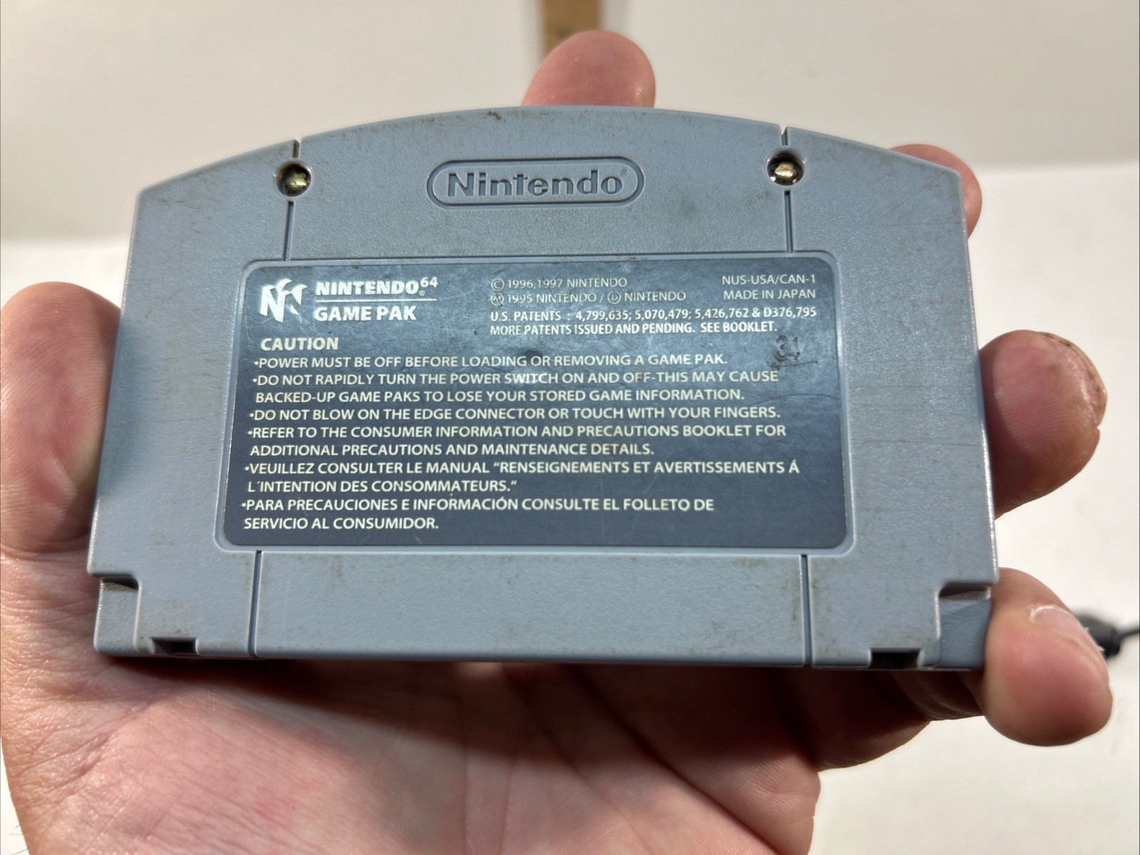 Nintendo 64 NUS-001 Console Tested with Cables Controller + F1 Pole Position 64