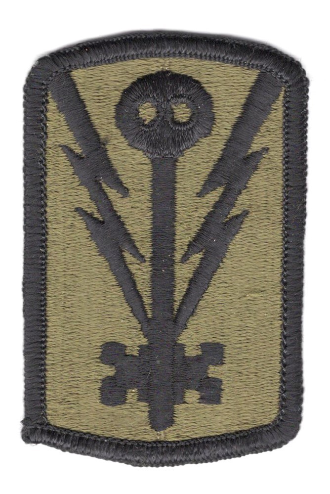 Army Patch:  501st Military Intelligence Brigade - subdued, merrowed edge
