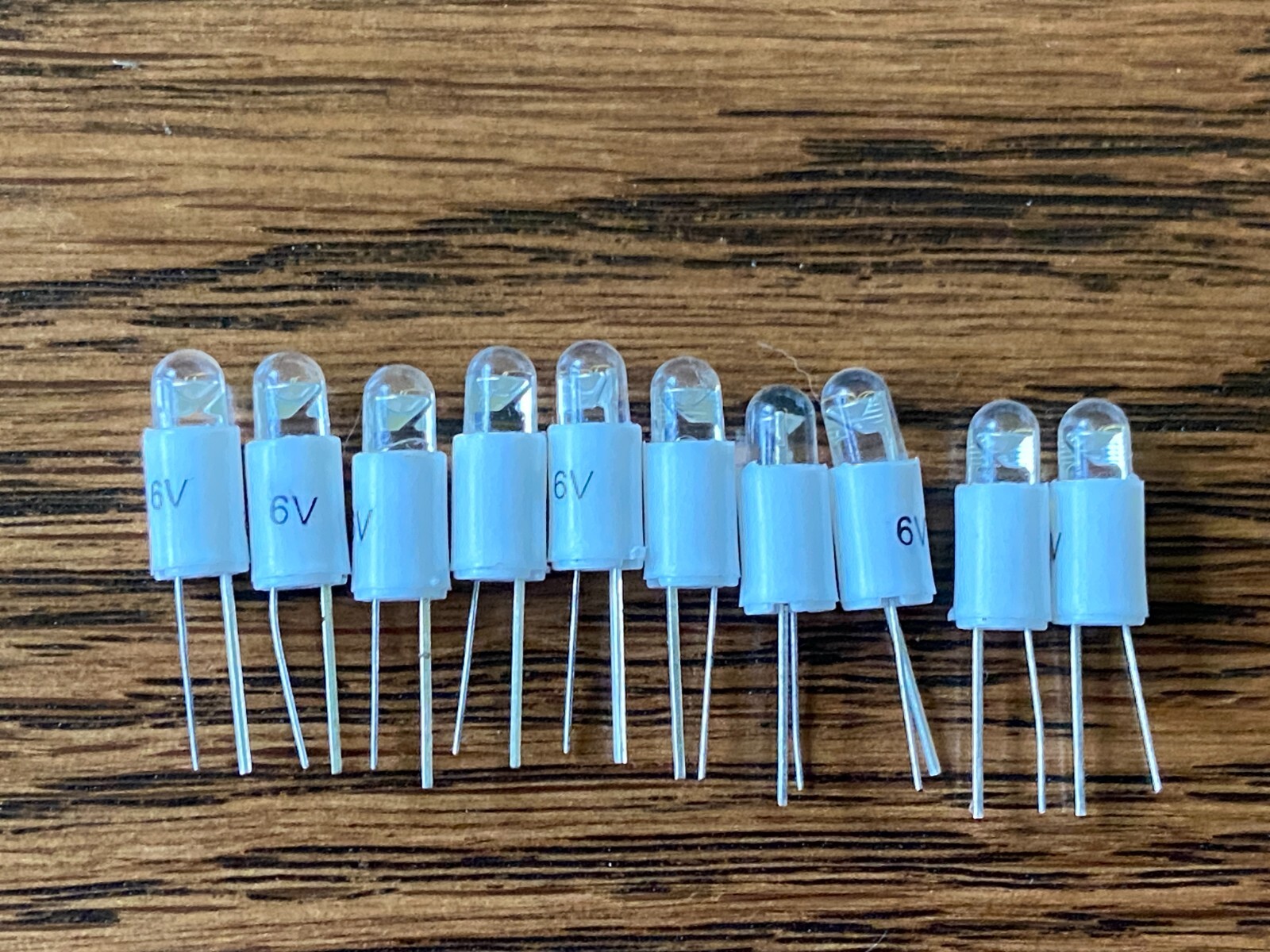 10 New Warm White 6V Bi-Pin LED Lamps Light Bulbs Marantz 4400 4430 115B 120 6.3