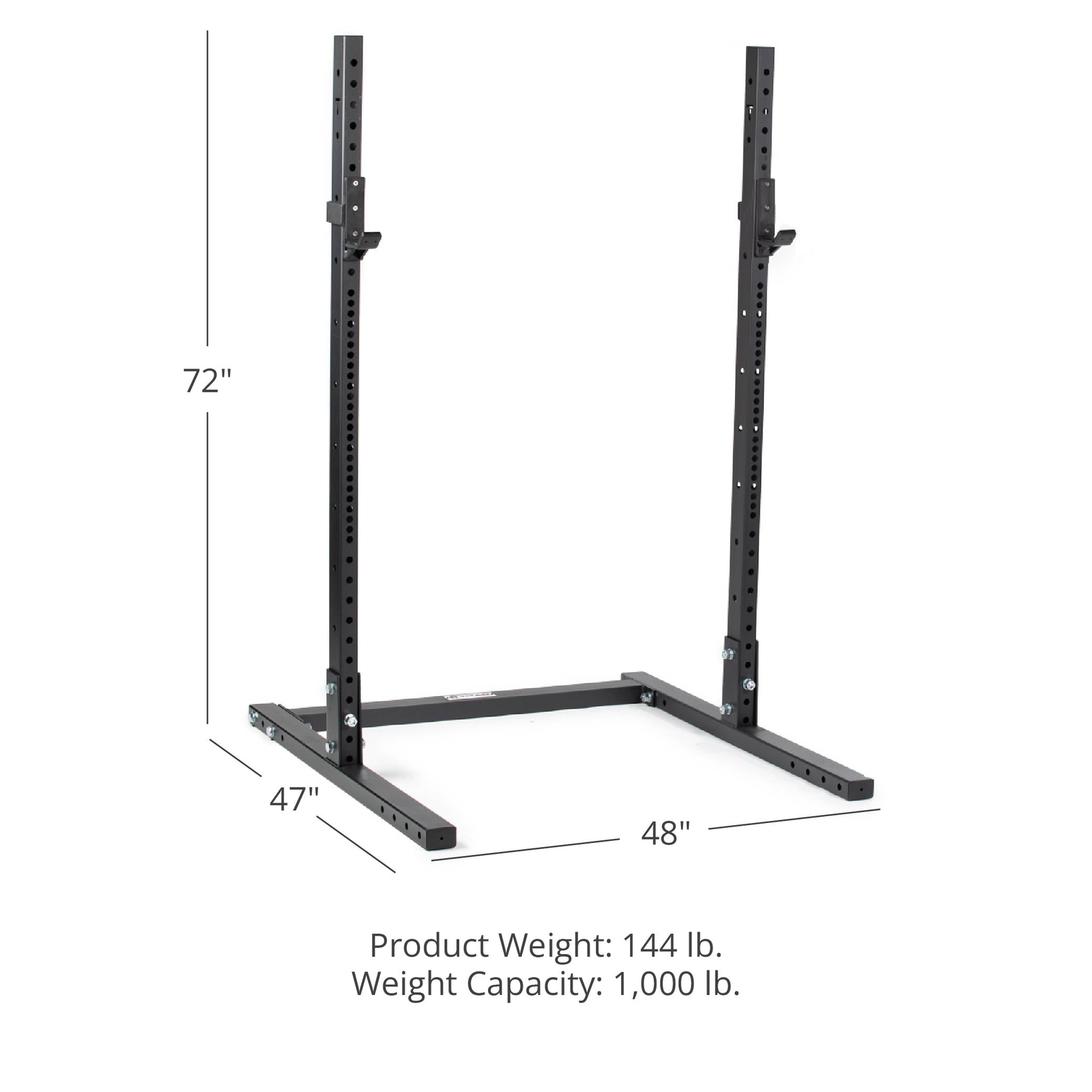 Titan Fitness T-3 Series Short Squat Stand 72" Reinforced J-Hooks
