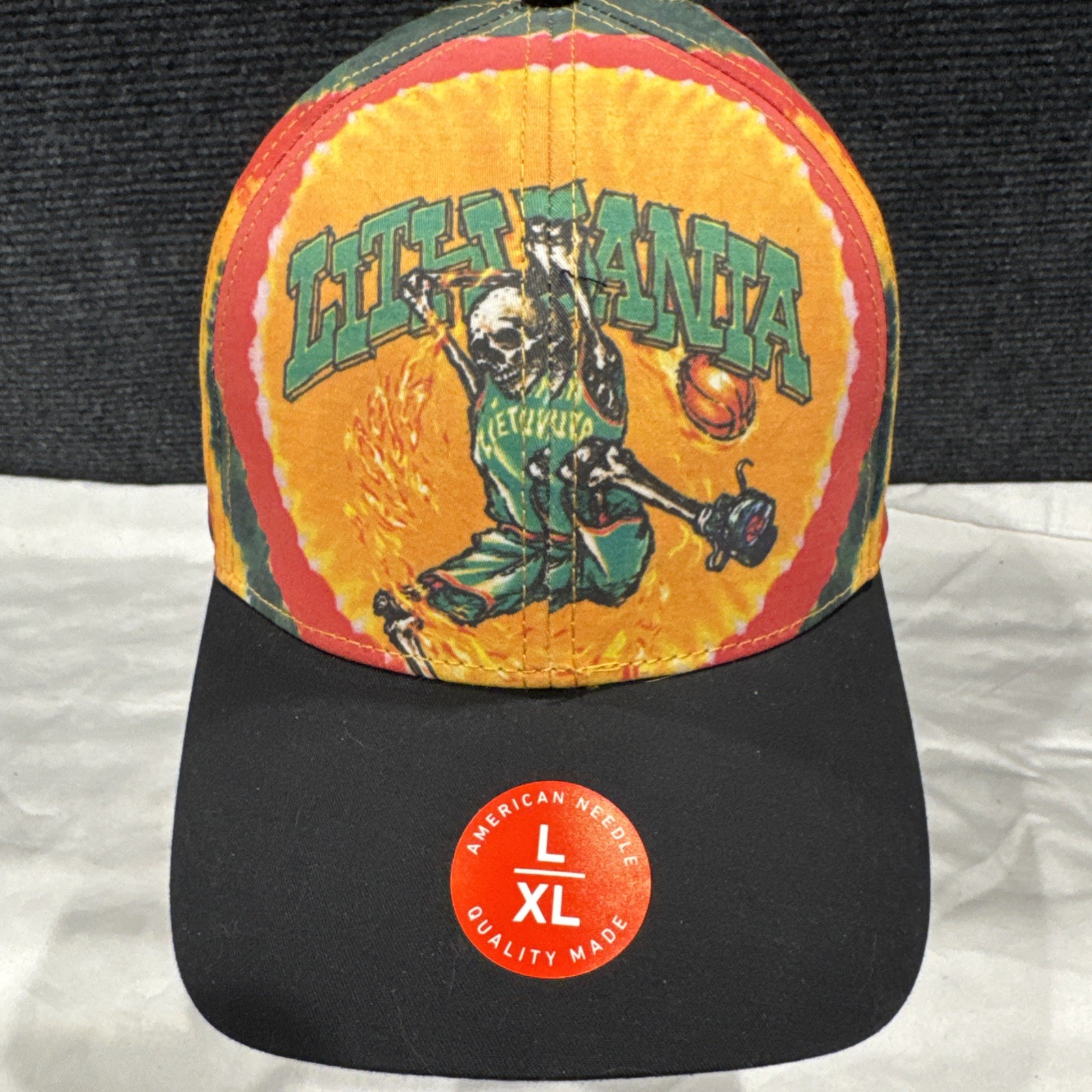 Liquid Blue Grateful Dead Lithuania Tie-Dye Hat, Brand New, Size L/XL