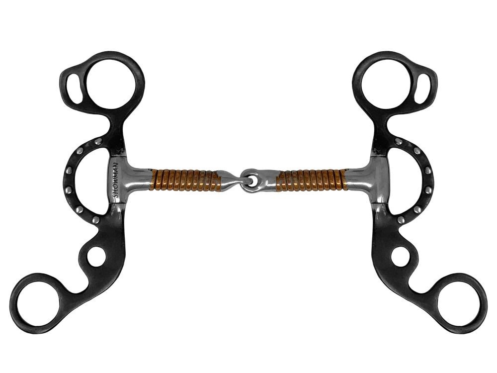 Showman Western Short Shank Copper Wire Wrapped Bit