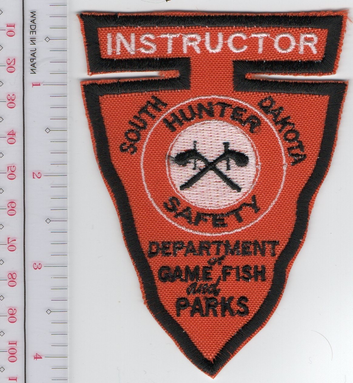 Department of Game Fish and Parks Southh Dakota Hunter Safety In Patch NO TARIFF
