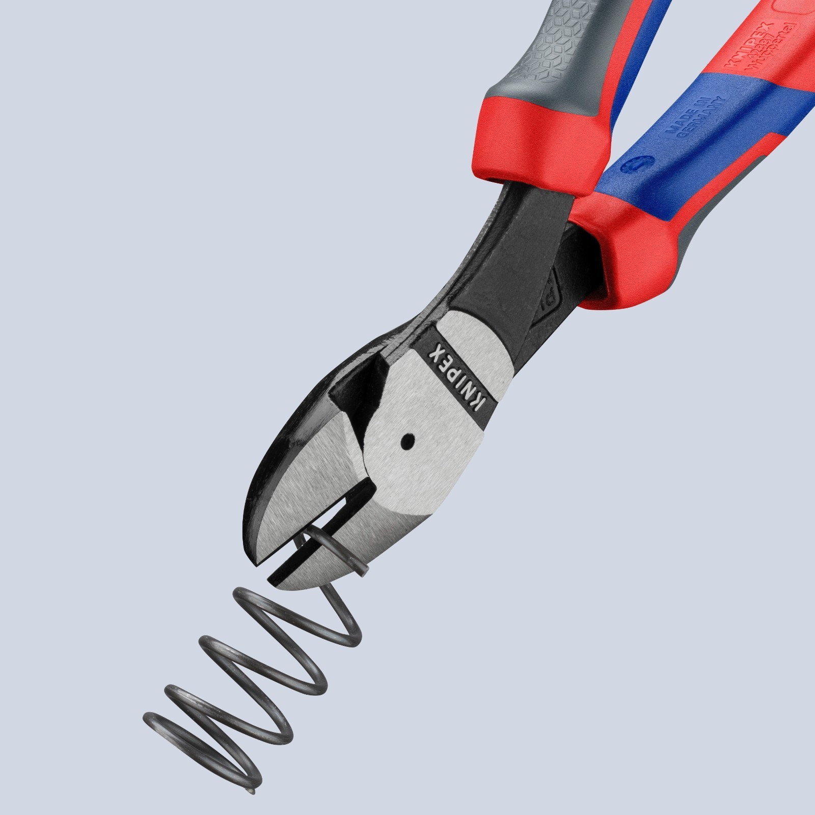 KNIPEX 74 22 250 SBA 10" High Leverage 12° Angled Diagonal Cutters