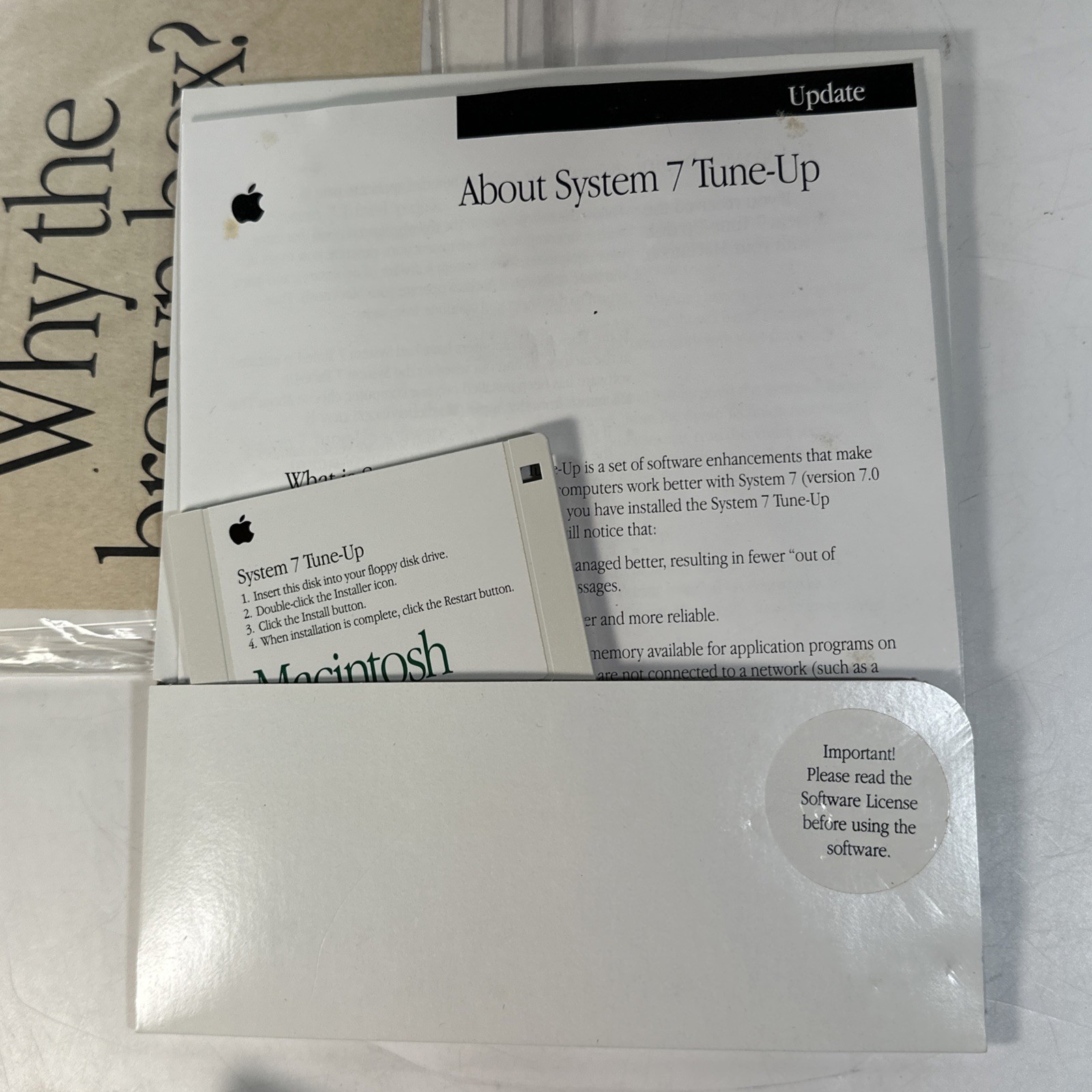 Macintosh LC II 2 Accessory Kit With Disks Documents Manuals Etc APPLE Box