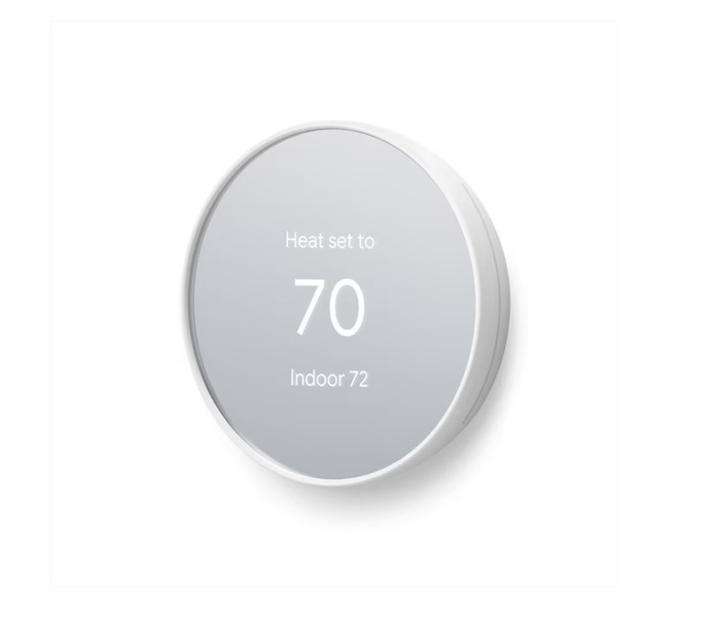 Google Nest Thermostat with Wi-Fi Compatibility - Snow