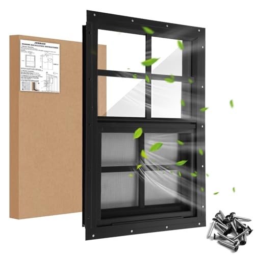 12" W x 18" H Shed Window,Sliding Window, Aluminum Grey 12*18 INCH GRAY - 1
