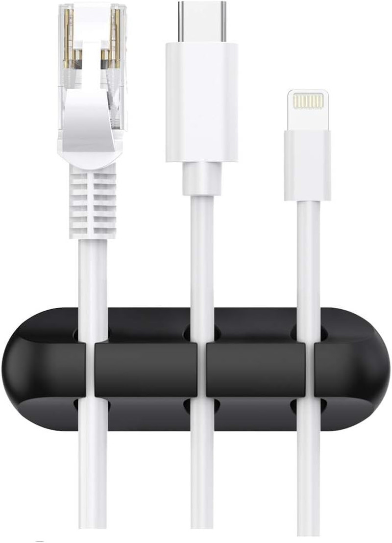 Cable Holder Clips, 3-Pack Cable Management Cord Organizer Clips Silicone Self A