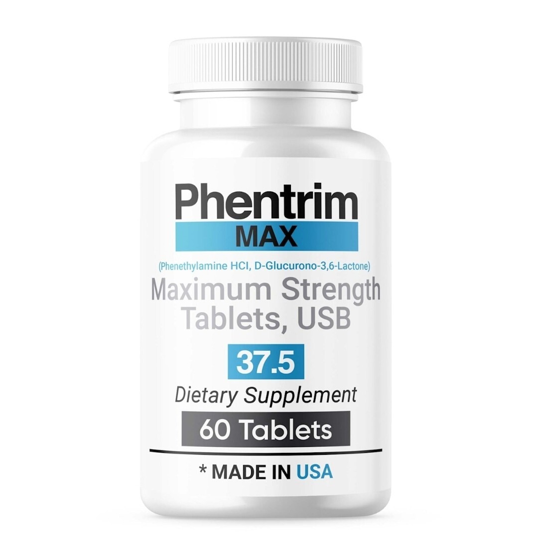 Phentrim Max 37.5 Max Strenght appetite suppressant tablet and energy pill