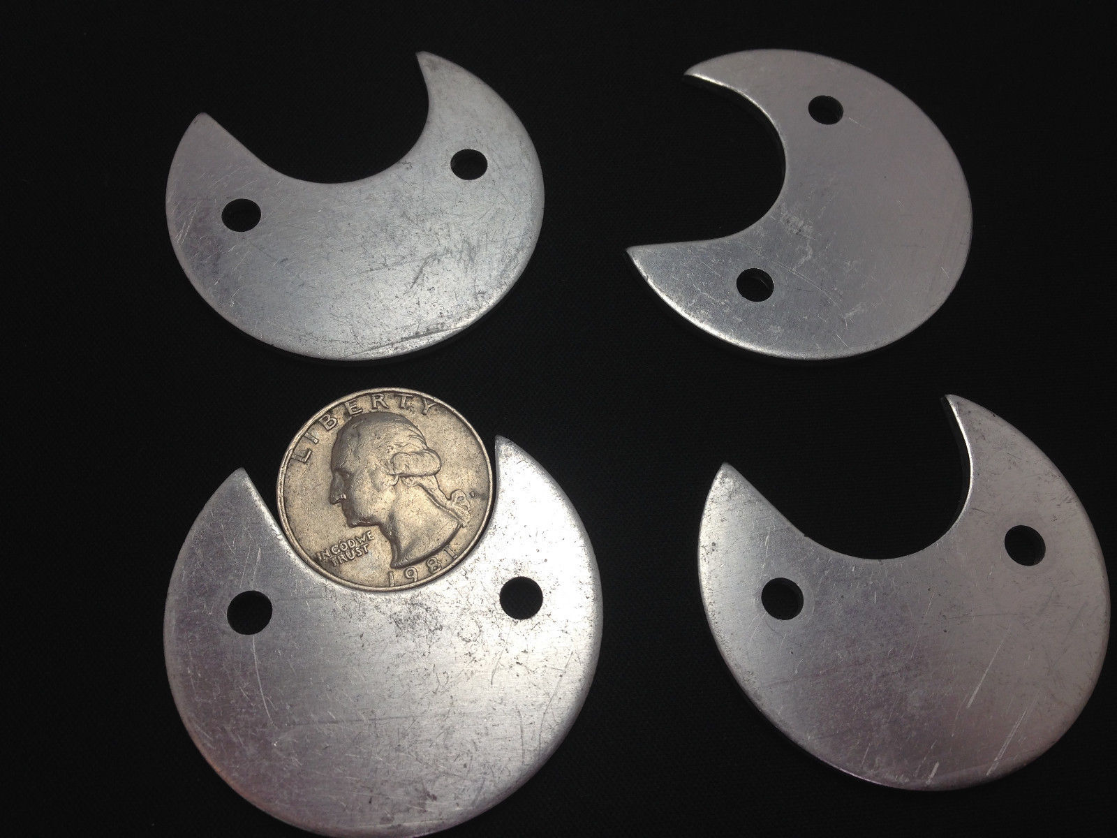 15 x Seaga Style Snack-Soda Vending Machine 25¢ Quarter Coin Pricing Discs.