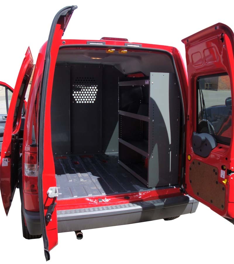 Set of 2  Shelving Units, to fit Ford Transit Connect 38"L X 44"H X 13"D