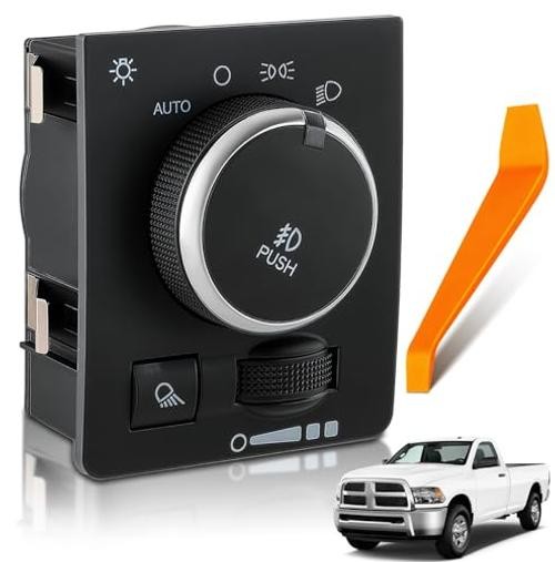 Headlight Switch Compatible with Ram 1500/2500/3500 (2014 2015 2016 2017