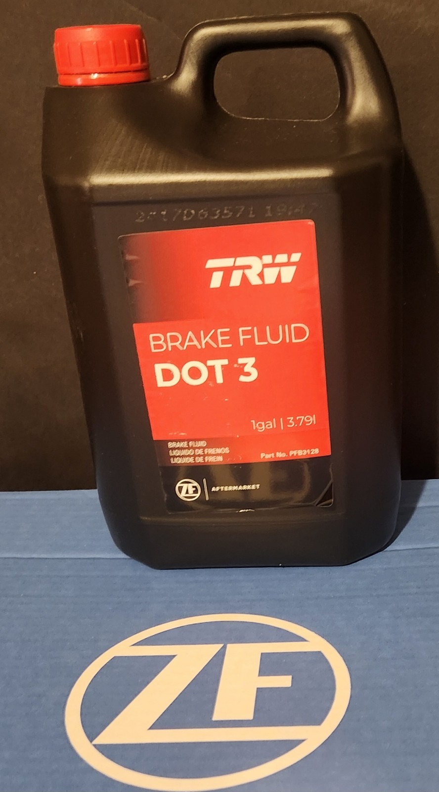 ZF/TRW  BRAKE FLUID (DOT 3) HIGH PERFORMANCE FLUID (128OZ)   PFB3128