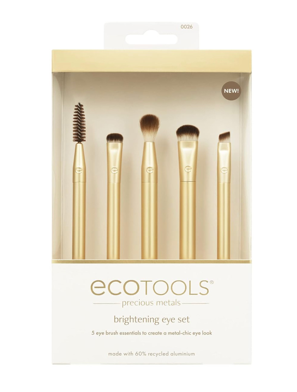 EcoTools Precious Metals Brightening Eye Kit, Precision Makeup Brushes For...