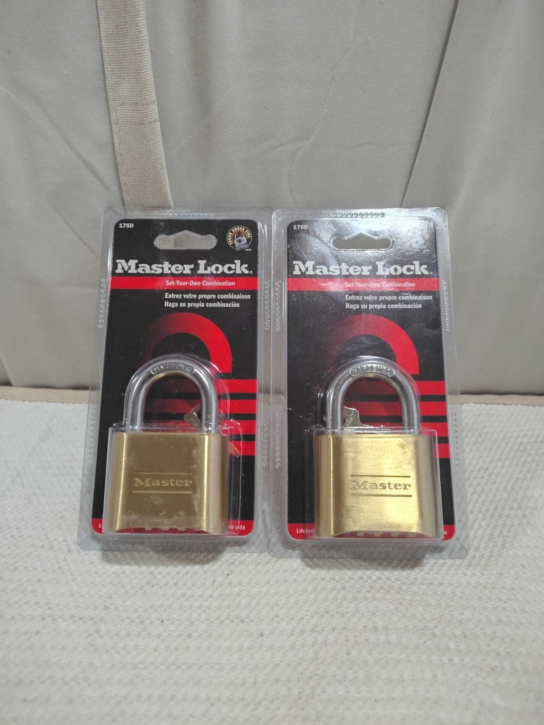Master Lock 175D 1" Combination Padlock, Set Your Own Combination, Sinlge Pack