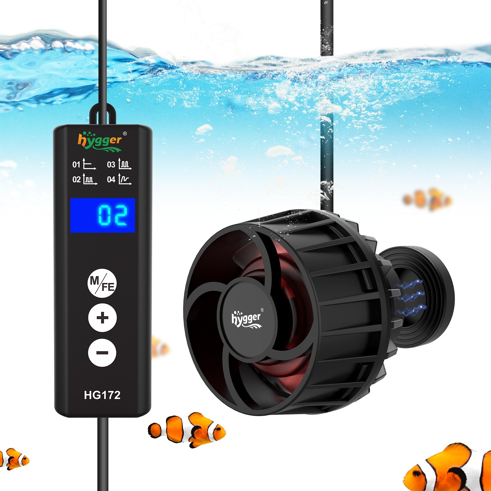 hygger Magnetic Aquarium Wave Maker Quiet and Powerful 792 GPH / 2114 GPH