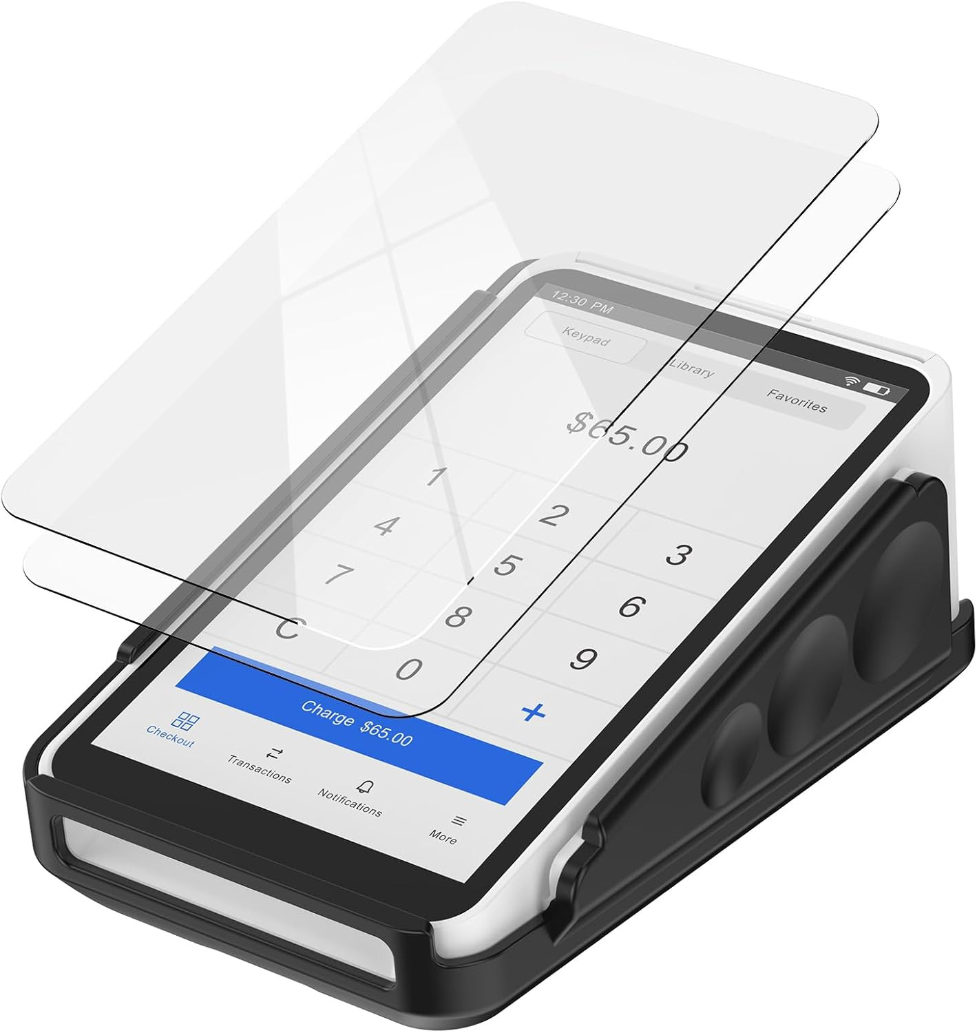 Protective Case and Screen Protector for Square Terminal, Plastic Protective Har