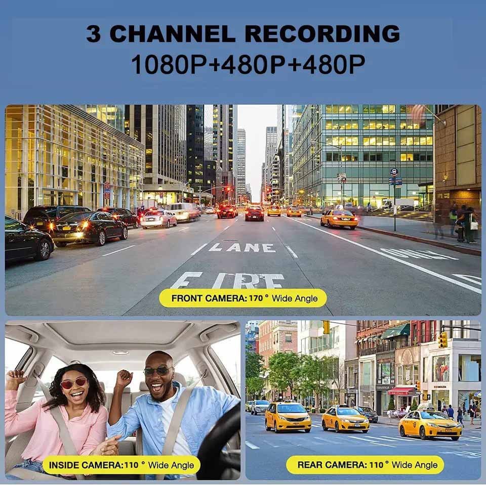 HD WiFi Dash Car DVR Camera W/ Rear View Night Vision Loop Recording G-Sensor