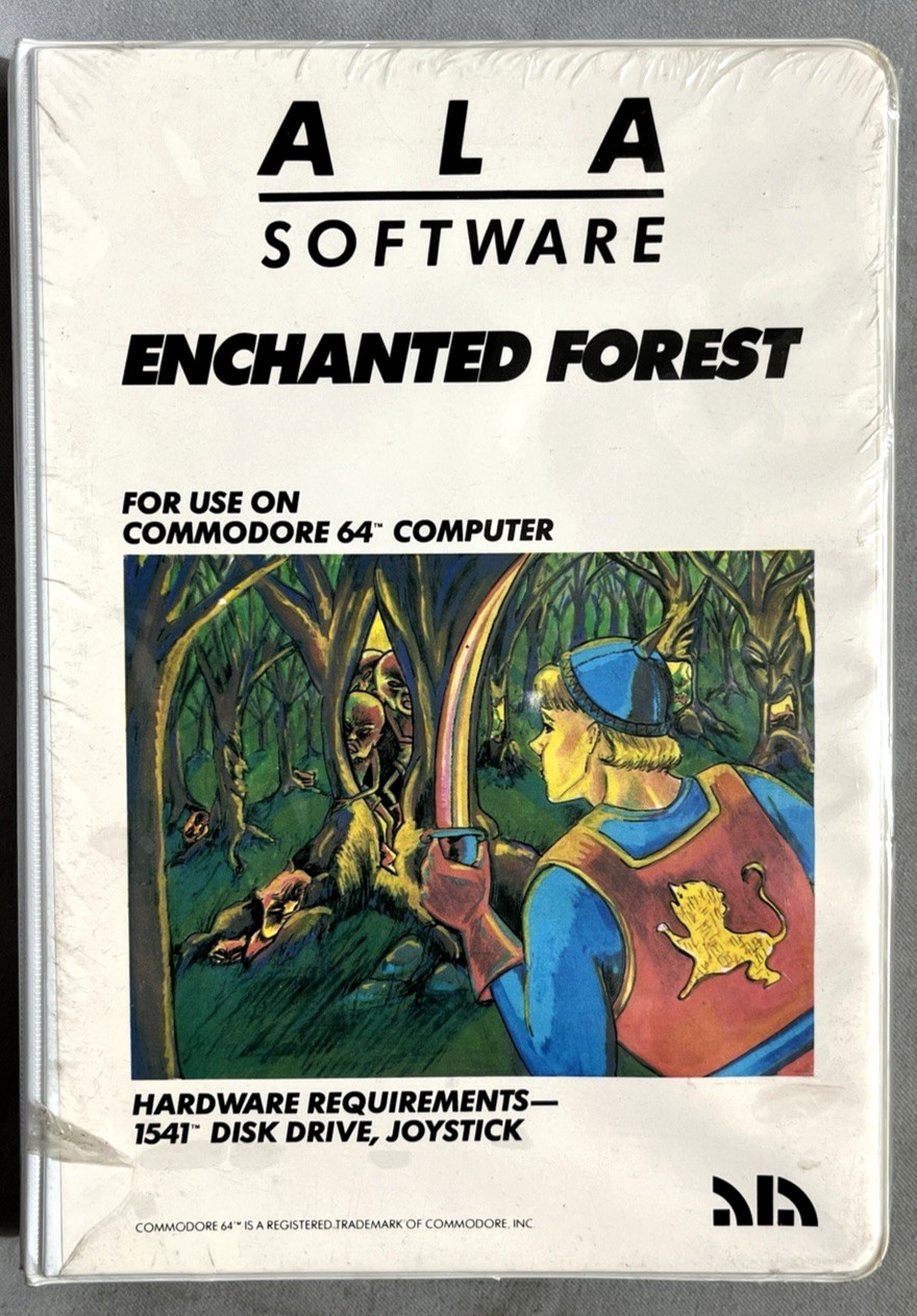Brand New Enchanted Forest Game ALA Video Software Commodore 64 disk 1983