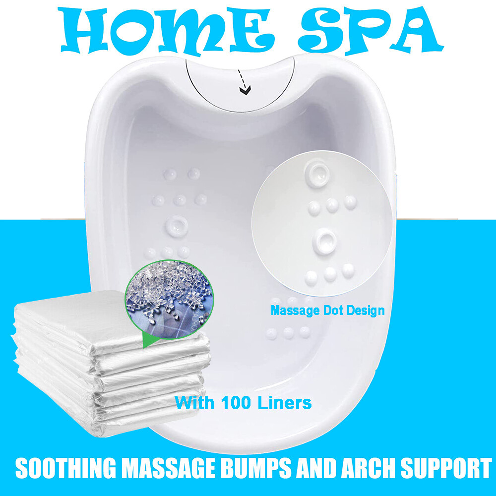 Foot Soak Bucket Household Massage Wash Basin Feet Tub For Ionic Detox Machine