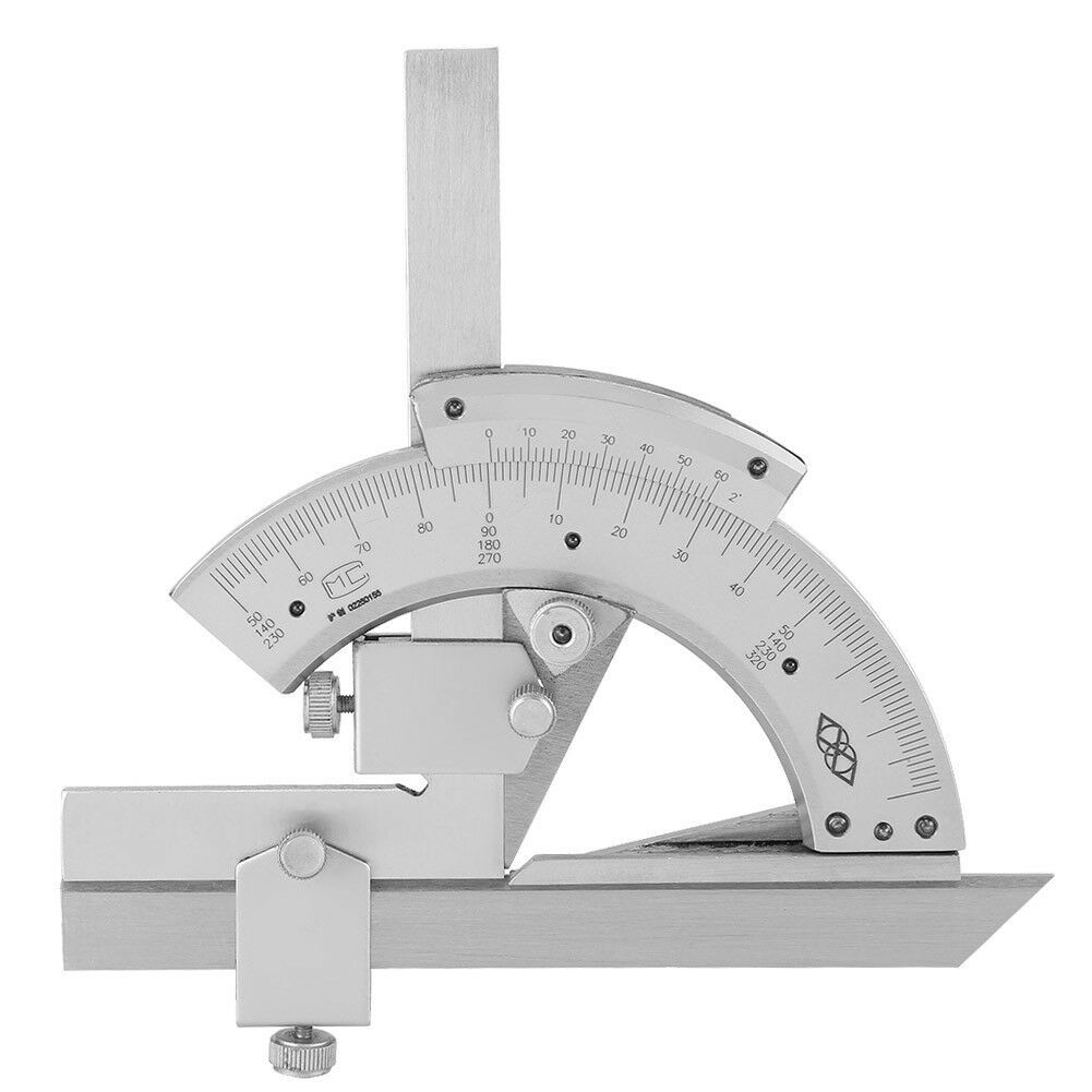 Precision 0-320° Angle Measuring Finder Bevel Protractor Tool Ruler Gauge CS