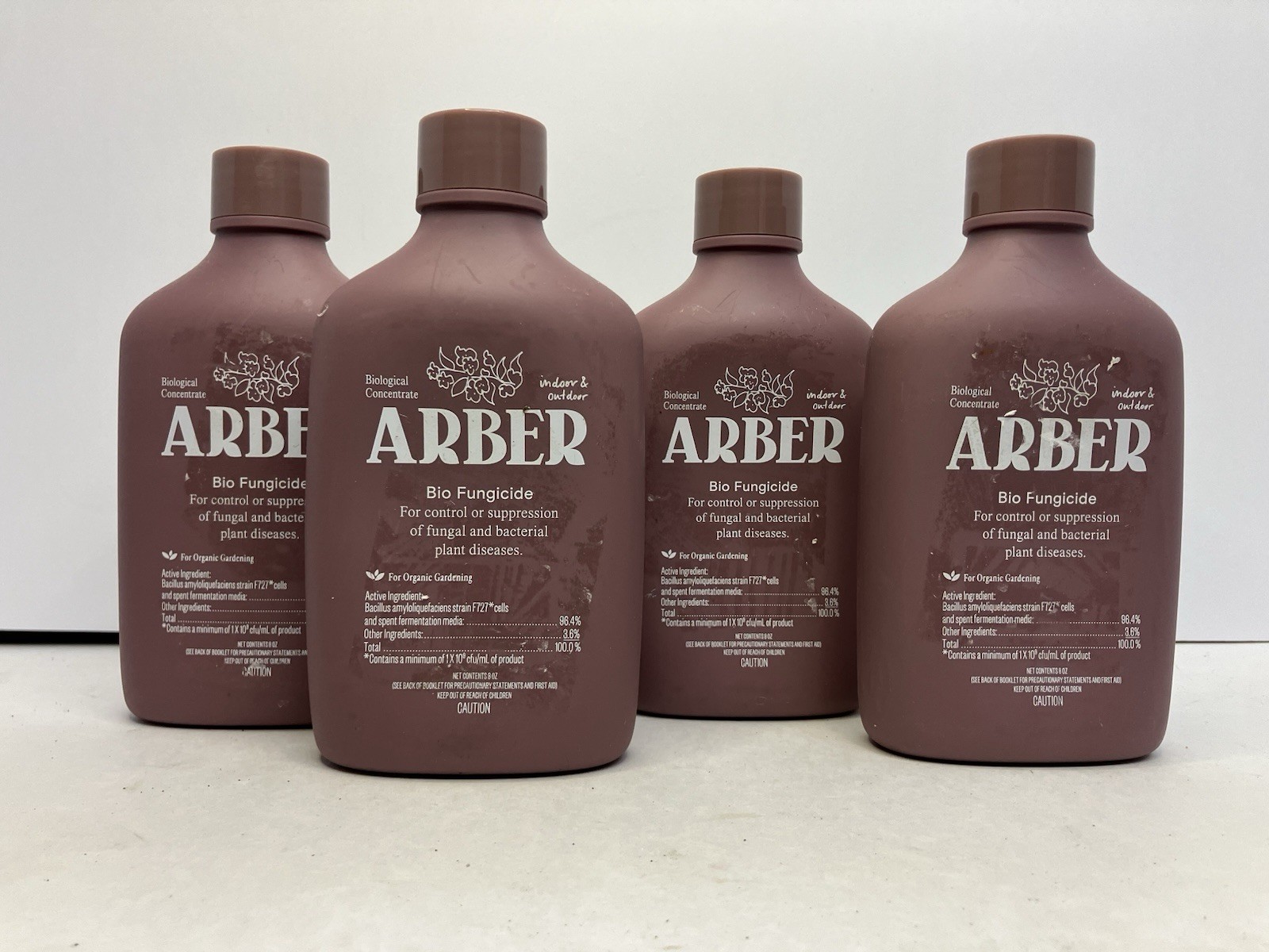 ARBER Bio Fungicide Concentrate 4x 8 oz Organic Garden Indoor Outdoor LOT