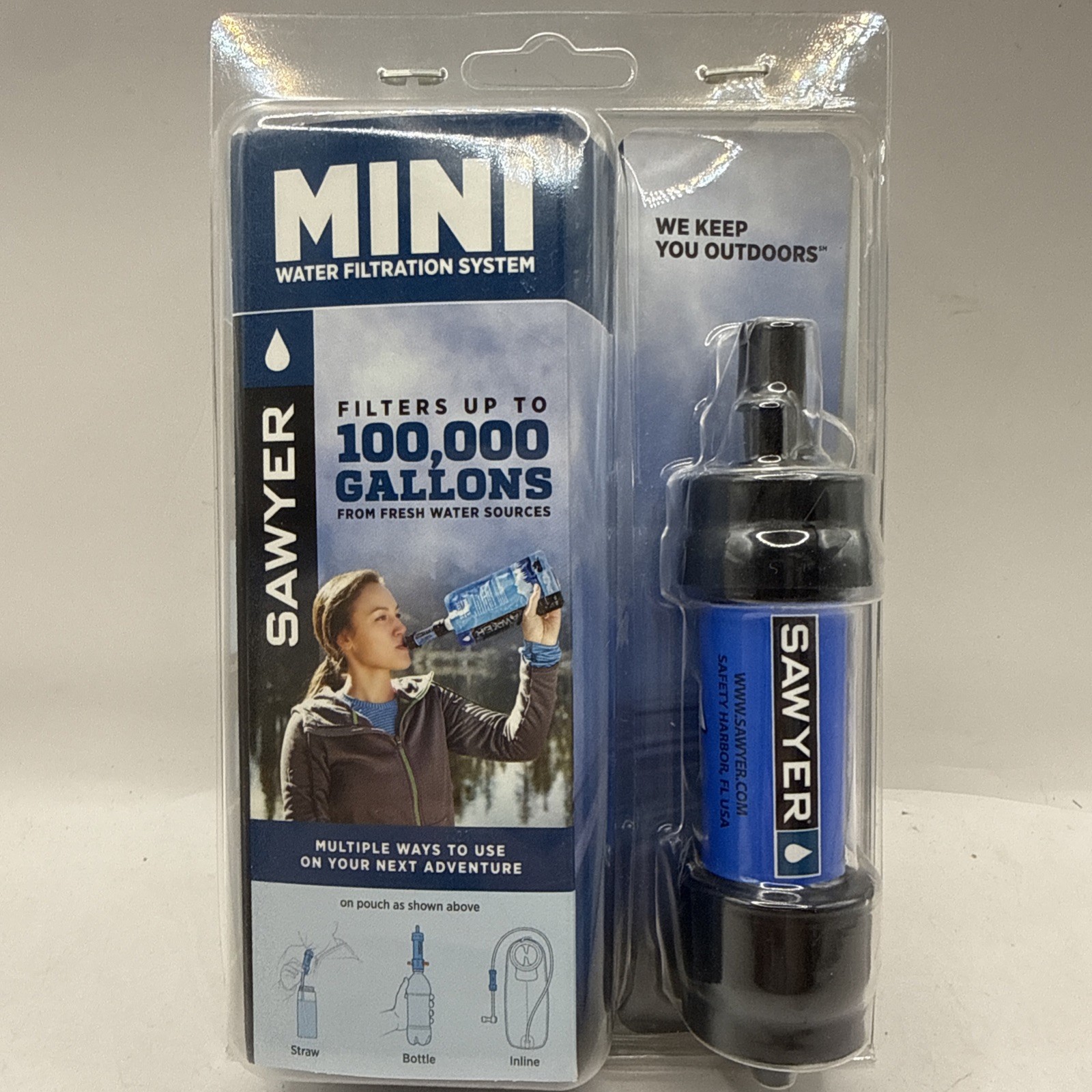 Sawyer MINI Water Filtration System Filters Up To 100,000 Gallons SP128 NIB