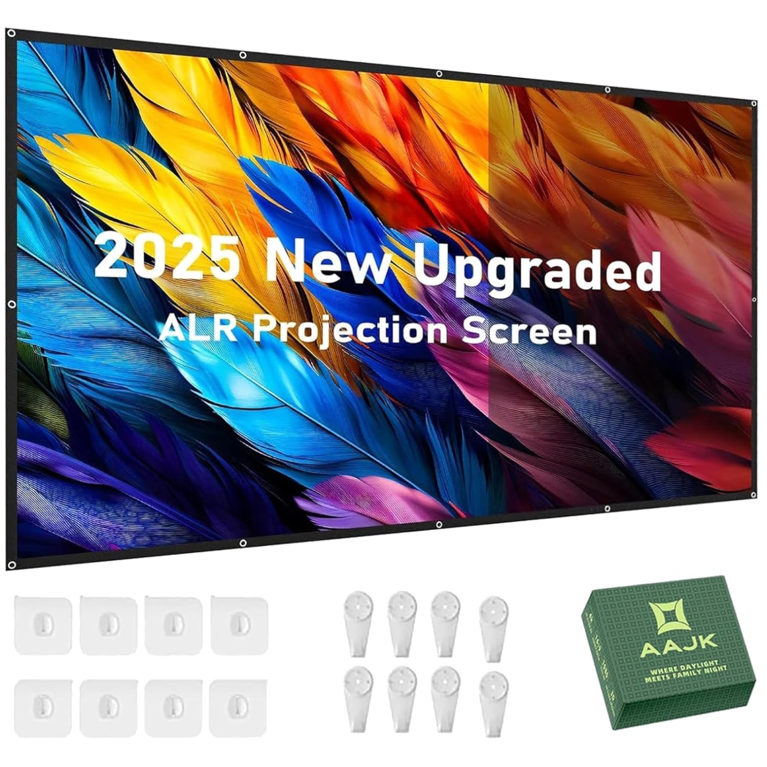Home Theater ALR Projector Screen | 80in Anti-Crease Display