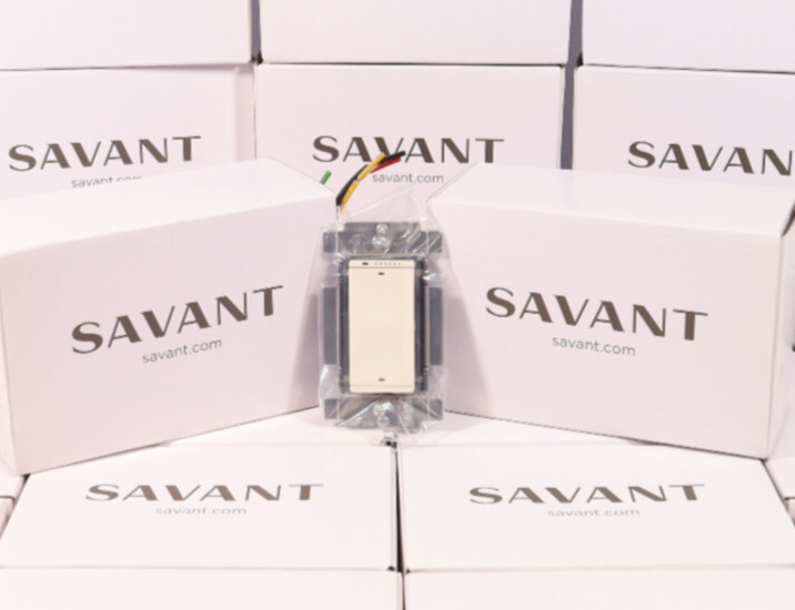(Lot of 24) Savant Wireless Dimmer Control Light Almond WID-LAS102 Rev 10