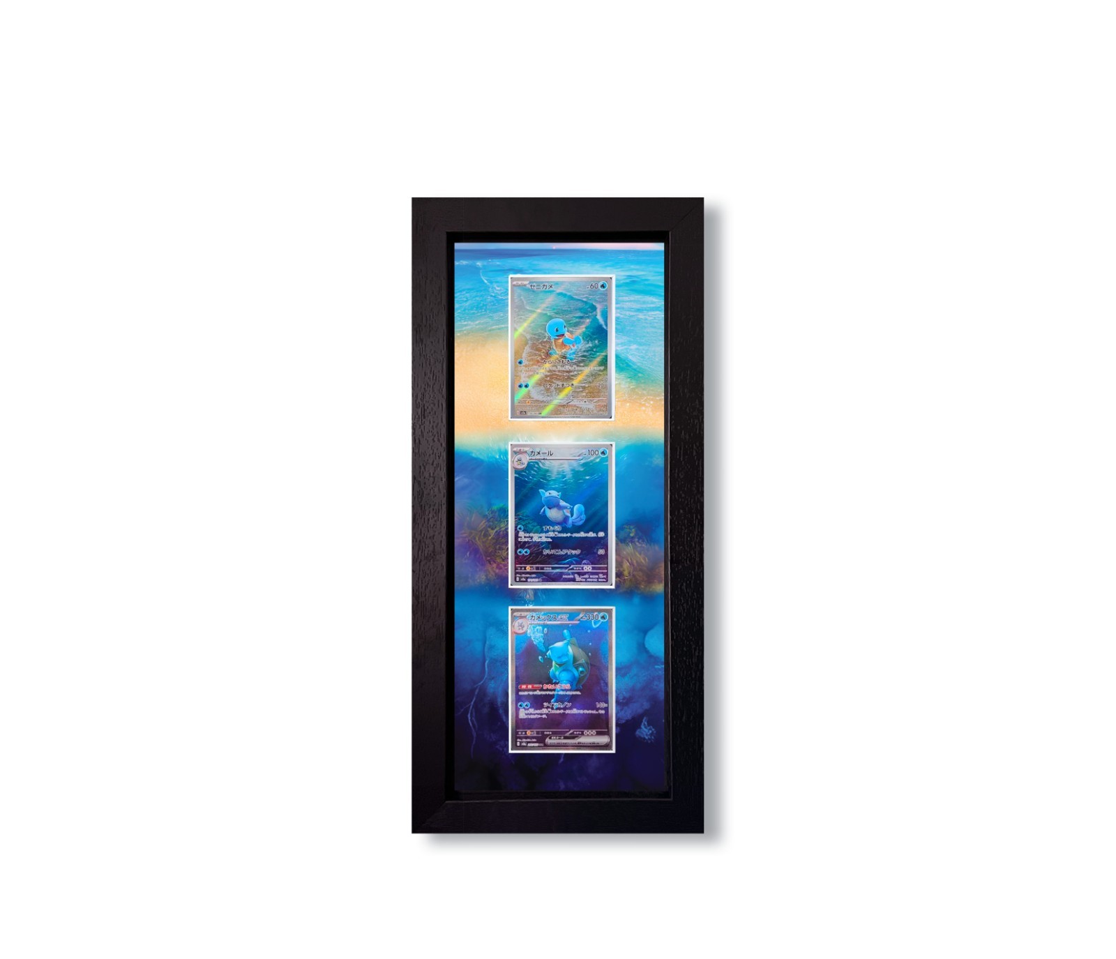 Ridanco 3 Raw Blastoise Line Vertical Extended Art Print Pokemon Raw Card Frame