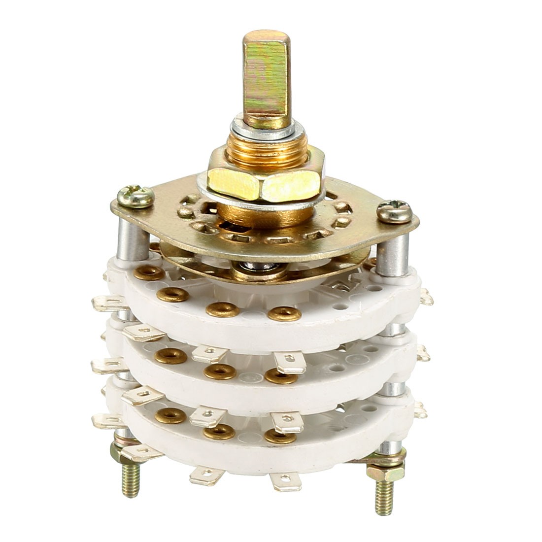 3P9T 3 Pole 9 Position 3 Deck Band Channel Rotary Switch Selector