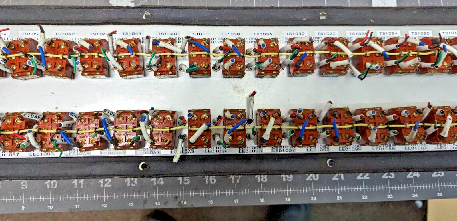 Steampunk Electrical Switch Panel With 40 On-Off-On S338 Toggle Switches [B7S2]