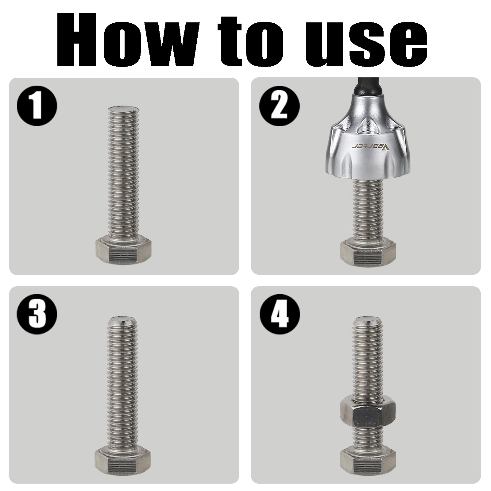 Deburring External Chamfer Remove Tool Hex Shank Thread Repair Tool 1/8"-3/4"