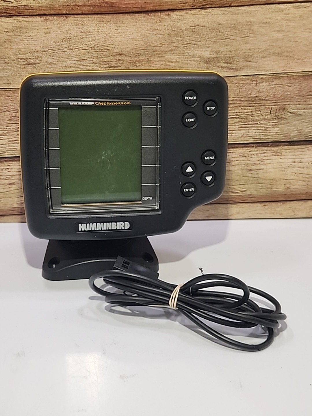 Hummingbird Wide 100 Fish Finder Plastic Depth/Range LCD Display UNTESTED