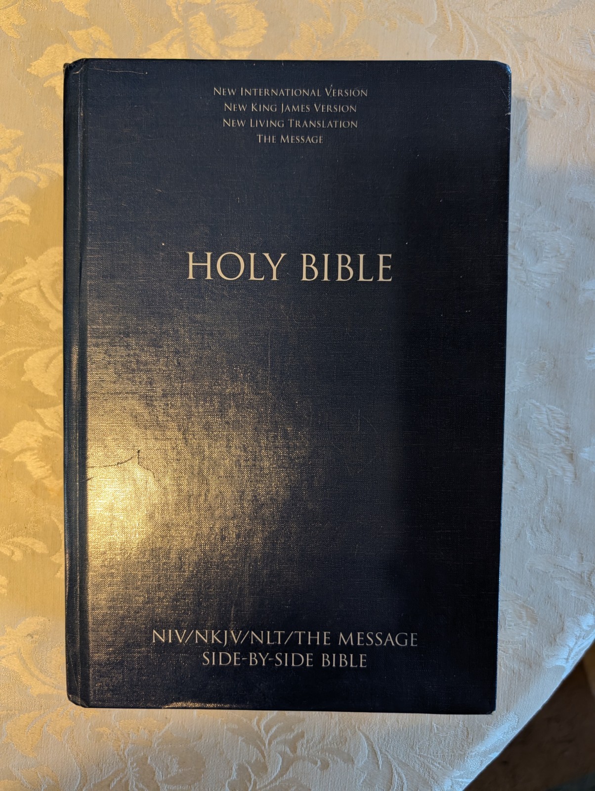 NIV/NKJV/NLT/The Message, Side-By-Side Parallel Holy Bible (Never Used)