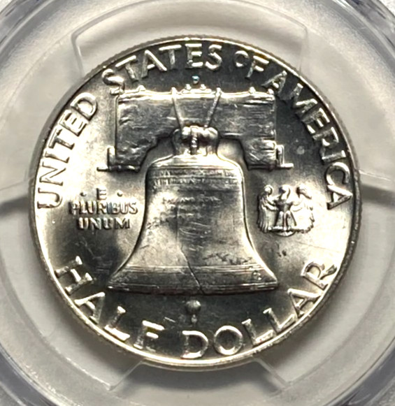 1961-D Franklin Half Dollar PCGS MS63 - Bright White - Awesome Luster!